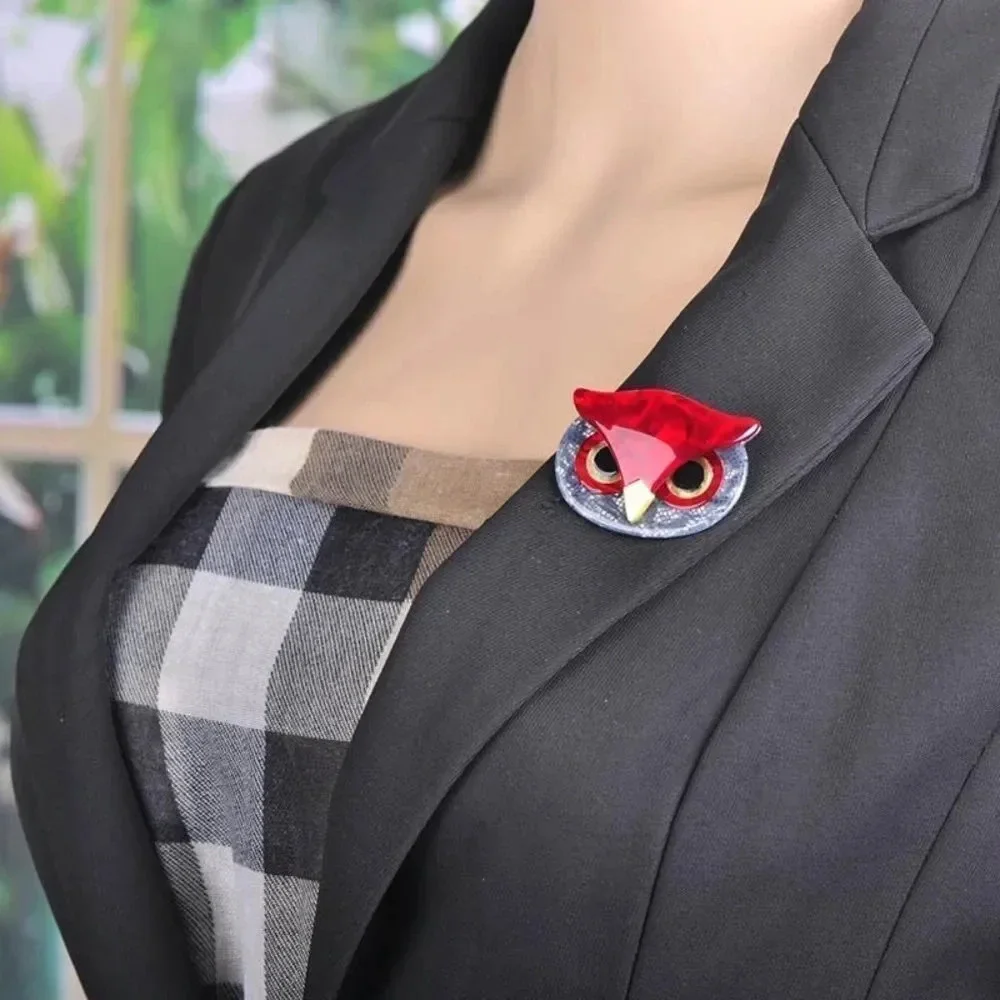 VQ Acrylic Owl Brooch